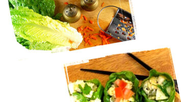 Ricetta Involtini con insalata, ceci e mele